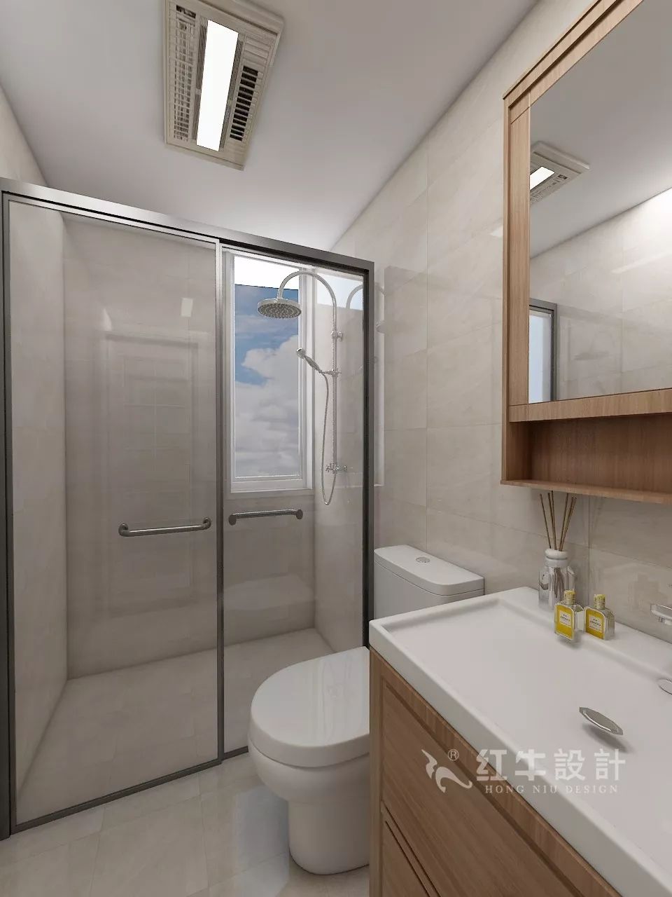 南京海赋尚城99㎡现代风格--幸福的三口之家09主卫生间